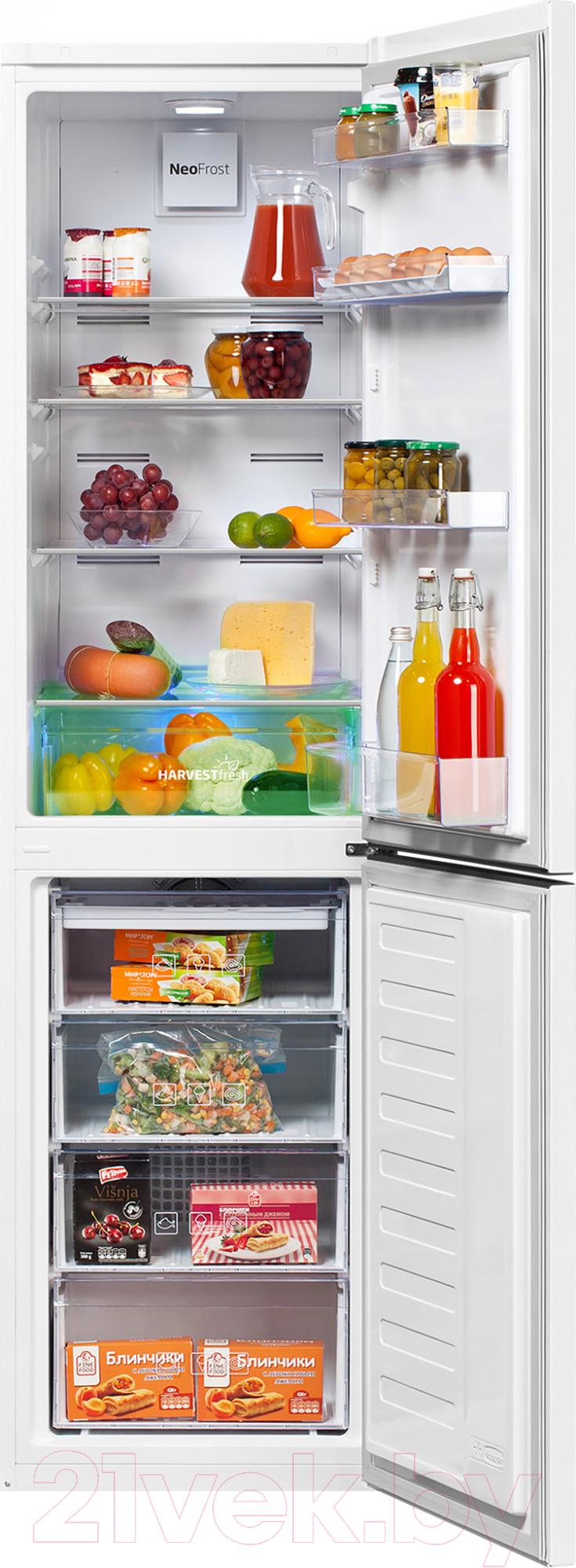 Холодильник с морозильником Beko RCNK335E20VW
