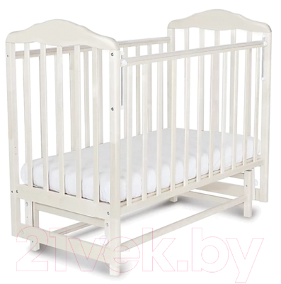 Детская кроватка СКВ Березка / 124001 (белый)