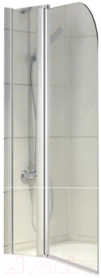 Стеклянная шторка для ванны Bravat Alfa 110x135 / BG110.5111A