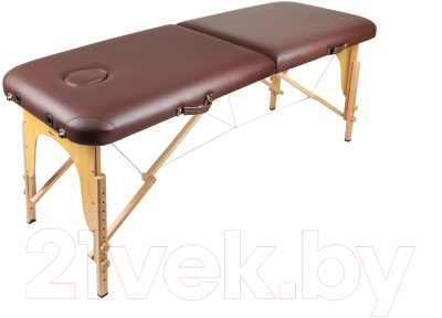 Массажный стол Atlas Sport Складной 2-с 60см (коричневый/деревянный)