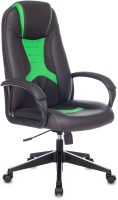 Кресло геймерское TopChairs ST-Cyber 8 (черный/салатовый) - 