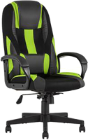 Кресло геймерское TopChairs ST-Cyber 9 (черный/зеленый) - 
