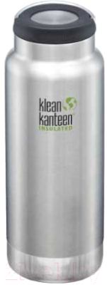 Термос для напитков Klean Kanteen TKWide Loop Cap Brushed Stainless / 1005763 (946мл)