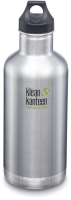 

Термос для напитков Klean Kanteen, Classic Loop Brushed Stainless / 1000581