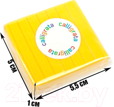 Изображение товара Полимерная глина Calligrata 1301026 (желтый, 50г)
