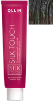 Крем-краска для волос Ollin Professional Silk Touch Безаммиачная 5/1 (60мл, светлый шатен пепельный) - 