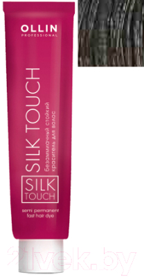 Крем-краска для волос Ollin Professional Silk Touch Безаммиачная 5/1 (60мл, светлый шатен пепельный)