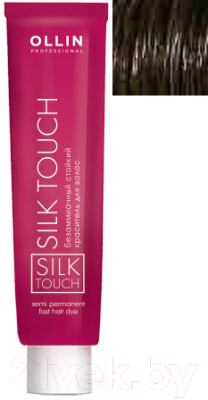 Крем-краска для волос Ollin Professional Silk Touch Безаммиачная 5/7 (60мл, светлый шатен коричневый)