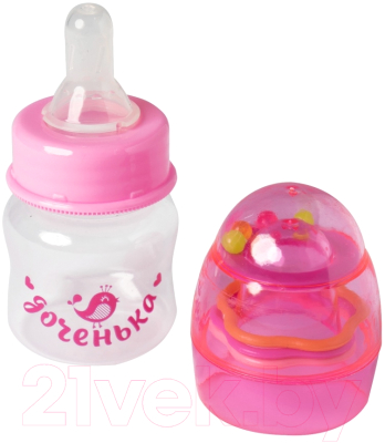 Бутылочка для кормления Крошка Я Доченька / 2506807 (розовый)