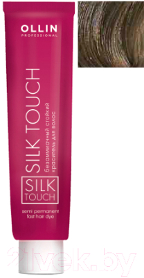 Крем-краска для волос Ollin Professional Silk Touch Безаммиачная 6/0  (60мл, темно-русый)