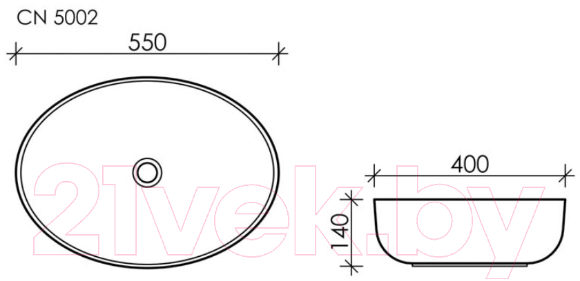 Умывальник Ceramica Nova Element CN5002