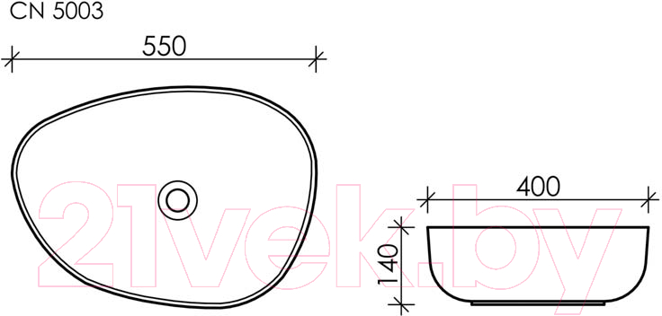 Умывальник Ceramica Nova Element CN5003