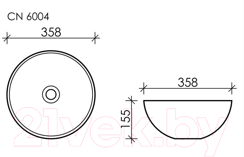 Умывальник Ceramica Nova Element CN6004