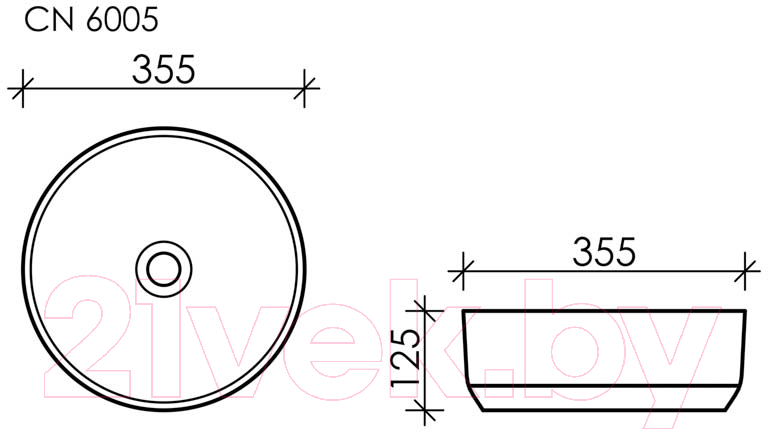 Умывальник Ceramica Nova Element CN6005