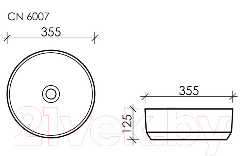 Умывальник Ceramica Nova Element CN6007