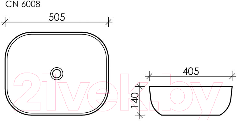 Умывальник Ceramica Nova Element CN6008