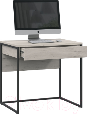 Компьютерный стол ТриЯ Лофт тип 1 (черный/дуб крафт белый)
