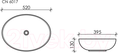 Умывальник Ceramica Nova Element CN6017MDH