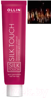 Крем-краска для волос Ollin Professional Silk Touch Безаммиачная 8/72 (60мл, светло-русый коричнево-фиолетовый)