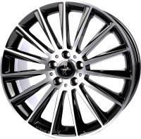 

Литой диск Keskin, KT18 18x8" 5x112мм DIA 72.6мм ET 45мм Black Front Polish