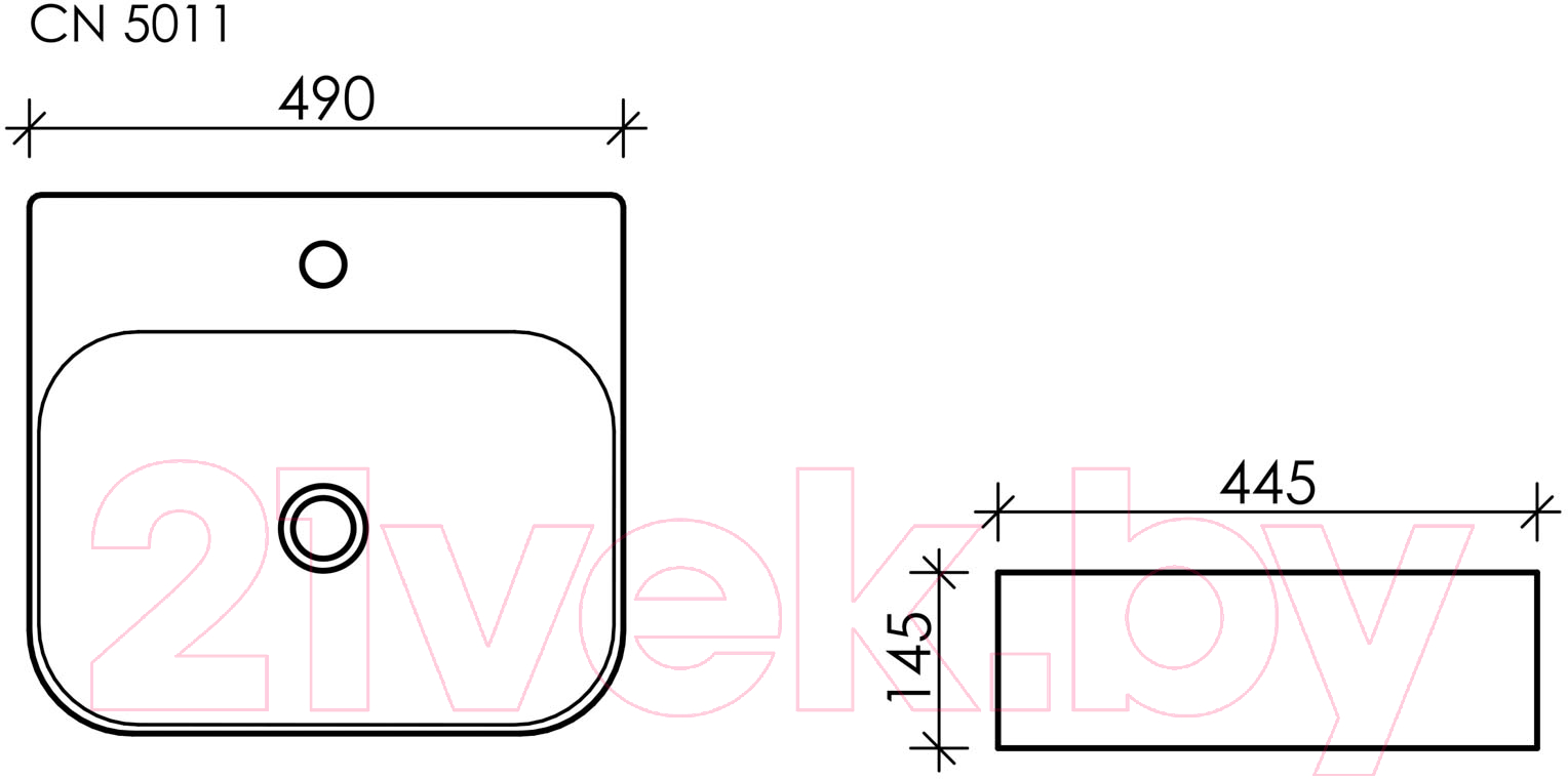 Умывальник Ceramica Nova Element CN5011