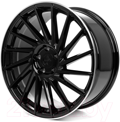 Изображение товара Литой диск Keskin KT17 18x8" 5x114.3мм DIA 72.6мм ET 40мм Black Lip Polish