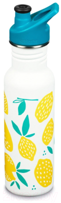 Бутылка для воды Klean Kanteen Classic Narrow Sport Lemons / 1008926 (532мл)
