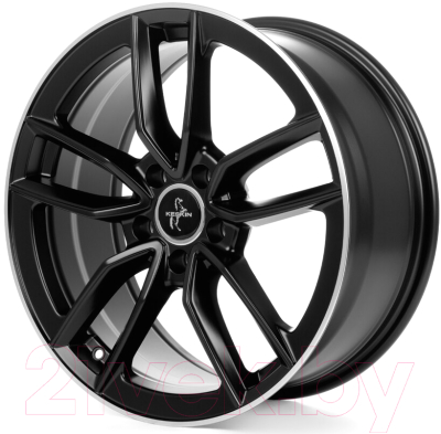 Изображение товара Литой диск Keskin KT21 17x7.5" 5x112мм DIA 66.6мм ET 45мм Matt Black Lip Polish