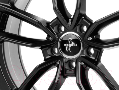 Изображение товара Литой диск Keskin KT21 17x7.5" 5x112мм DIA 66.6мм ET 45мм Matt Black Lip Polish