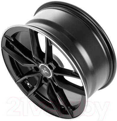 Изображение товара Литой диск Keskin KT21 17x7.5" 5x112мм DIA 66.6мм ET 45мм Matt Black Lip Polish