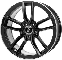 

Литой диск, KT21 17x7.5" 5x114.3мм DIA 72.6мм ET 45мм Matt Black Lip Polish