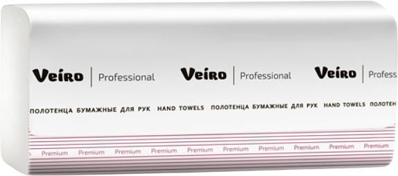Бумажные полотенца Veiro Professional Premium Z-сложение 2 слоя KZ303 (200шт)