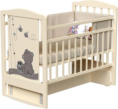 

Детская кроватка, Funny Bears колесо-качалка с маятником