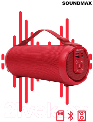 Портативная колонка SoundMax SM-PS5020B (красный)