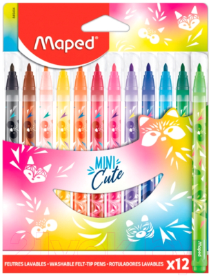 Фломастеры Maped Mini Cute / 845404 (12шт)