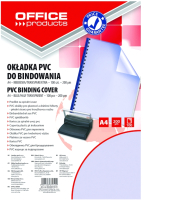 Обложки для переплета Office Products 0.2мм / 20222015-01 (100шт, синий) - 