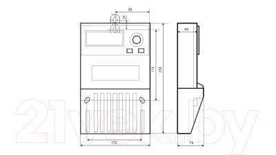 Изображение товара Счетчик электроэнергии индукционный Меркурий 230 AМ-02