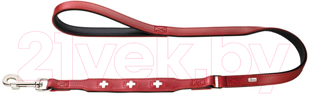 Поводок HUNTER Leash Swiss 18/102 / 43153 (красный/черный)