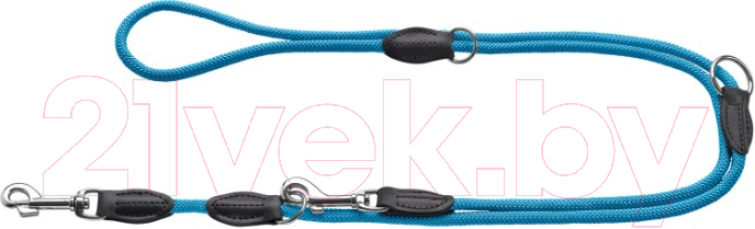Поводок HUNTER T-Leash Freestyle 8/200 / 47863 (бирюзовый)
