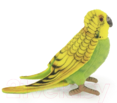 Мягкая игрушка Hansa Сreation Волнистый попугайчик зеленый / 3653П (15см)