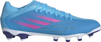 Бутсы футбольные Adidas X Speedflow.3 FG / GW7483 (р-р 11.5, синий) - 