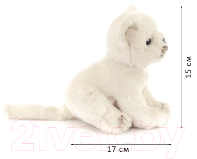 Мягкая игрушка Hansa Сreation Львенок белый / 7291 (17см)