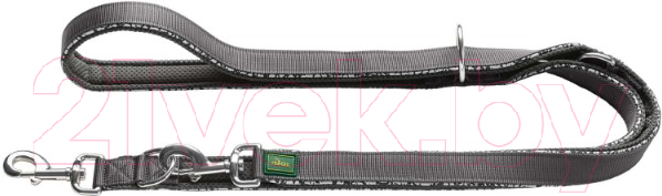 Поводок HUNTER T-Leash Divo Reflect 15/200 / 69123 (черный/серый)