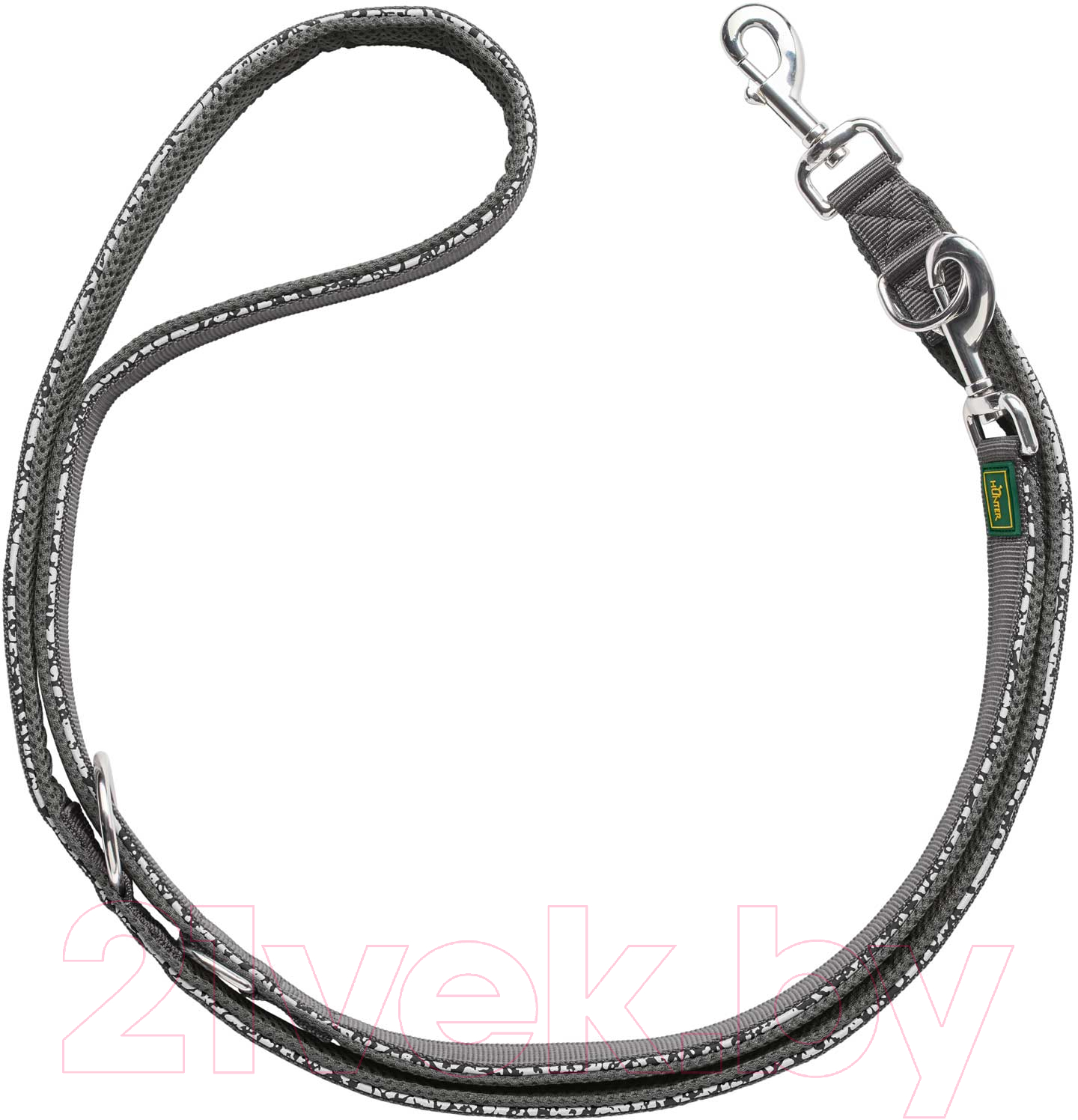 Поводок HUNTER T-Leash Divo Reflect 15/200 / 69123 (черный/серый) — фото 2