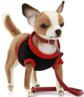 Мягкая игрушка Hansa Сreation Собака чихуахуа в черной футболке / 7549 (24см) - 