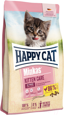 Сухой корм для кошек Happy Cat Minkas Kitten Care 32/18 / 70629 (500г)