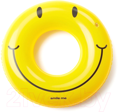 Надувной круг Happy Baby Smile / 121016 (желтый)