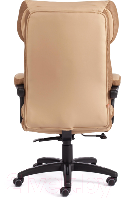 Кресло офисное Tetchair Chief кожзам/ткань (бежевый/бронзовый)