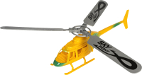 Вертолет игрушечный Bondibon Властелин неба. Наше лето Военный / ВВ5448 - 