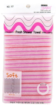 Мочалка для тела Sungbo Cleamy Clean&Beauty Fresh Shower Towel (28x100)